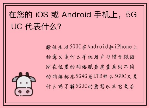 在您的 iOS 或 Android 手机上，5G UC 代表什么？